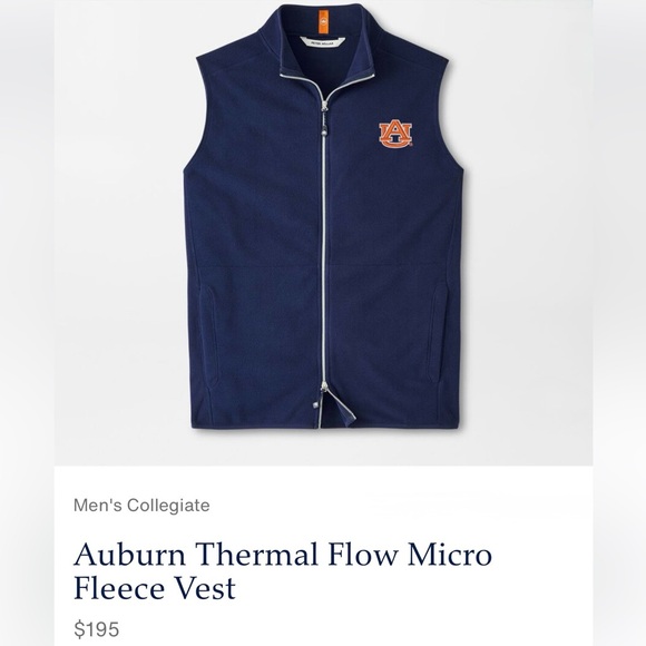 PETER MILLAR Auburn Thermal Flow Micro Fleece Vest